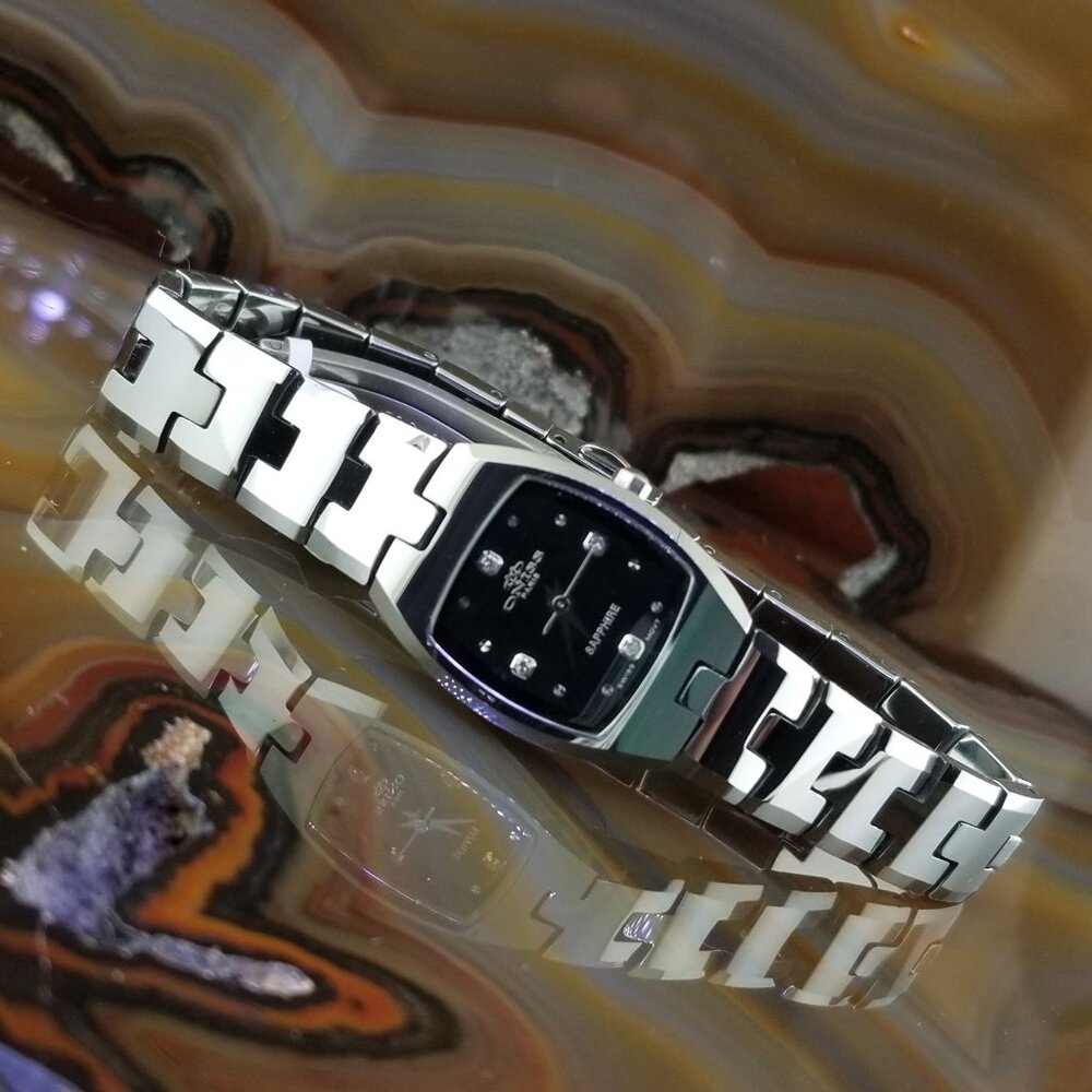 Womens ONISS Diamond Tungsten Steel Watch